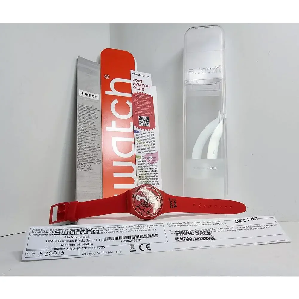 Swatch Red Watch Ref SZ5013 